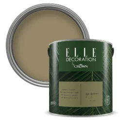ELLE Decoration By Crown Flat Matt Paint Go Green - 2.5L