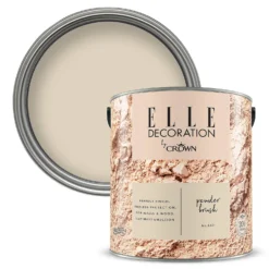 ELLE Decoration By Crown Flat Matt Paint Powder Brush - 2.5L