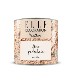 ELLE Decoration By Crown Flat Matt Paint Fine Porcelain - Tester 125ml -Paint And Wallpaper Shop 12834970 2004873907873094