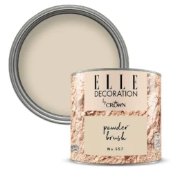 ELLE Decoration By Crown Flat Matt Paint Powder Brush - Tester 125ml