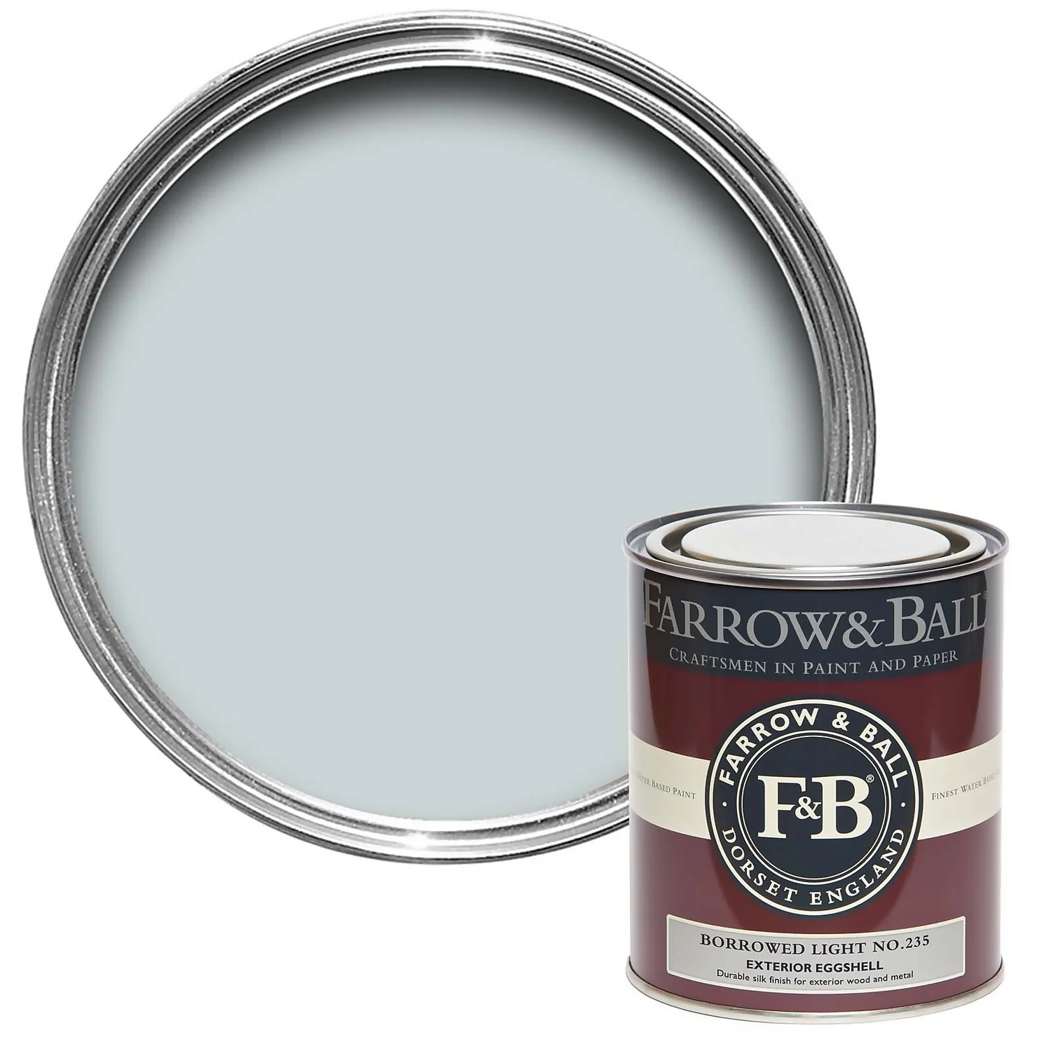 Farrow & Ball Exterior Eggshell Paint Borrowed Light - 750ml 3 Farrow & Ball Exterior Eggshell Paint Borrowed Light - 750ml