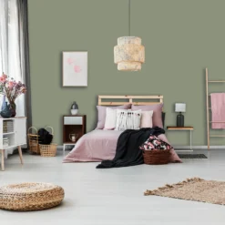 Homebase Matt Emulsion Paint Chinese Evergreen - Tester 90ml -Paint And Wallpaper Shop 12835464 1214833216463206