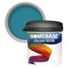 Homebase Matt Emulsion Paint Teal - Tester 90ml -Paint And Wallpaper Shop 12835791 1424831952010669