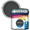 Homebase Matt Emulsion Paint Zebra Black - 2.5L -Paint And Wallpaper Shop 12836085 1774831948799031