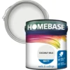 Homebase Matt Emulsion Paint Coconut Milk - 2.5L 2 Homebase Matt Emulsion Paint Coconut Milk - 2.5L -Paint And Wallpaper Shop 12836098 3054831944589041