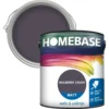 Homebase Matt Emulsion Paint Mulberry Crush - 2.5L -Paint And Wallpaper Shop 12836391 1854831958822310