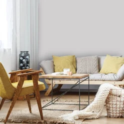 Homebase Silk Emulsion Paint Grey Dawn - 2.5L -Paint And Wallpaper Shop 12836576 1504833205022712