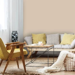 Homebase Silk Emulsion Paint Stone Beige - 2.5L -Paint And Wallpaper Shop 12836785 2074833204414207