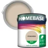 Homebase Silk Emulsion Paint Stone Beige - 2.5L -Paint And Wallpaper Shop 12836785 8474831964110572