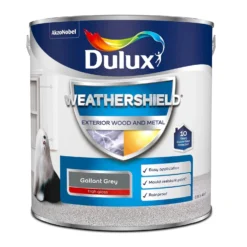 Dulux Weathershield Gloss Paint Gallant Grey - 2.5L -Paint And Wallpaper Shop 12836912 1454832980037823