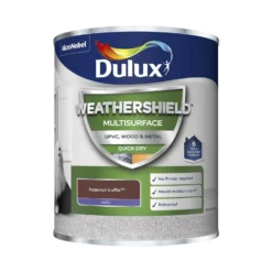 Dulux Weathershield Multi Surface Paint Hazelnut Truffle - 750ml -Paint And Wallpaper Shop 12836931 1194832984848833
