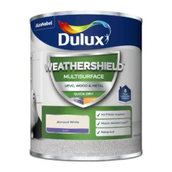 Dulux Weathershield Multi Surface Paint Almond White - 750ml -Paint And Wallpaper Shop 12836939 2044832979118296