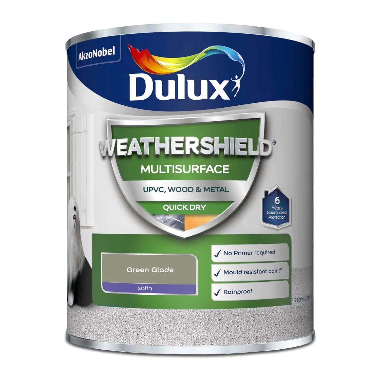Dulux Weathershield Multi Surface Paint Green Glade - 750ml 6 Dulux Weathershield Multi Surface Paint Green Glade - 750ml - Image 4