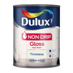 Dulux Non Drip Gloss Paint - Timeless - 750ml -Paint And Wallpaper Shop 12837026 1004832979475704