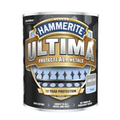 Hammerite Ultima Smooth Metal Paint - Light Grey - 750ml -Paint And Wallpaper Shop 12837056 2004832981876070