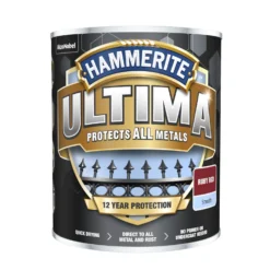 Hammerite Ultima Smooth Metal Paint - Ruby Red - 750ml -Paint And Wallpaper Shop 12837059 1074832982144054