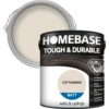 Homebase Tough & Durable Matt Paint Cottonseed - 2.5L -Paint And Wallpaper Shop 12837156 1004831959873717