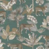Grandeco Leopard Teal Paste The Wall Wallpaper -Paint And Wallpaper Shop 12837441 6614831955462964