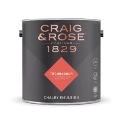Craig & Rose 1829 Chalky Emulsion Paint Troubadour - 5L -Paint And Wallpaper Shop 12837683 2084833202301229