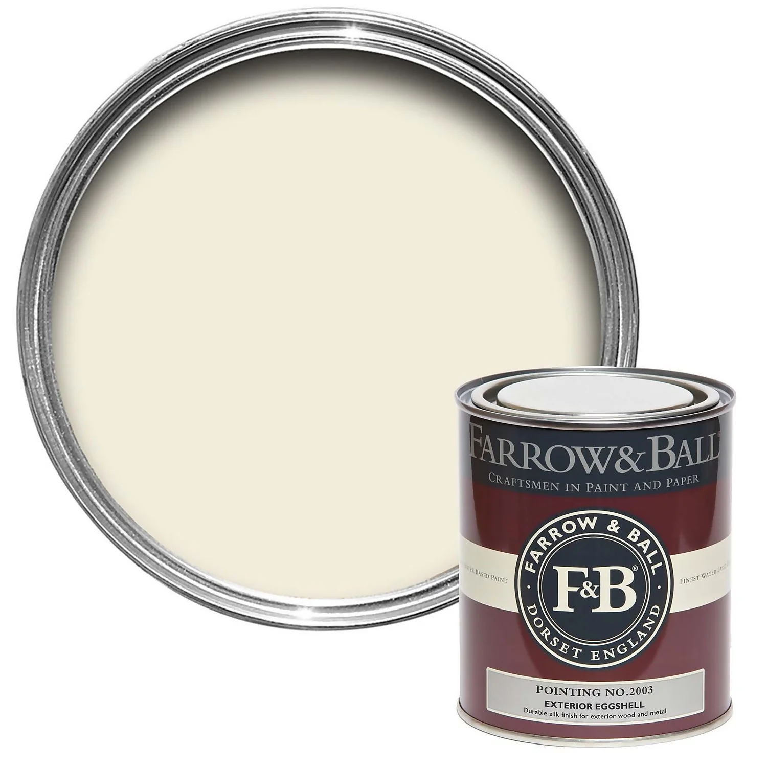 Farrow & Ball Exterior Eggshell Pointing - 750ml 3 Farrow & Ball Exterior Eggshell Pointing - 750ml