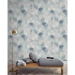 Grandeco Ivar Blue Wallpaper -Paint And Wallpaper Shop 12837901 1944832976956331