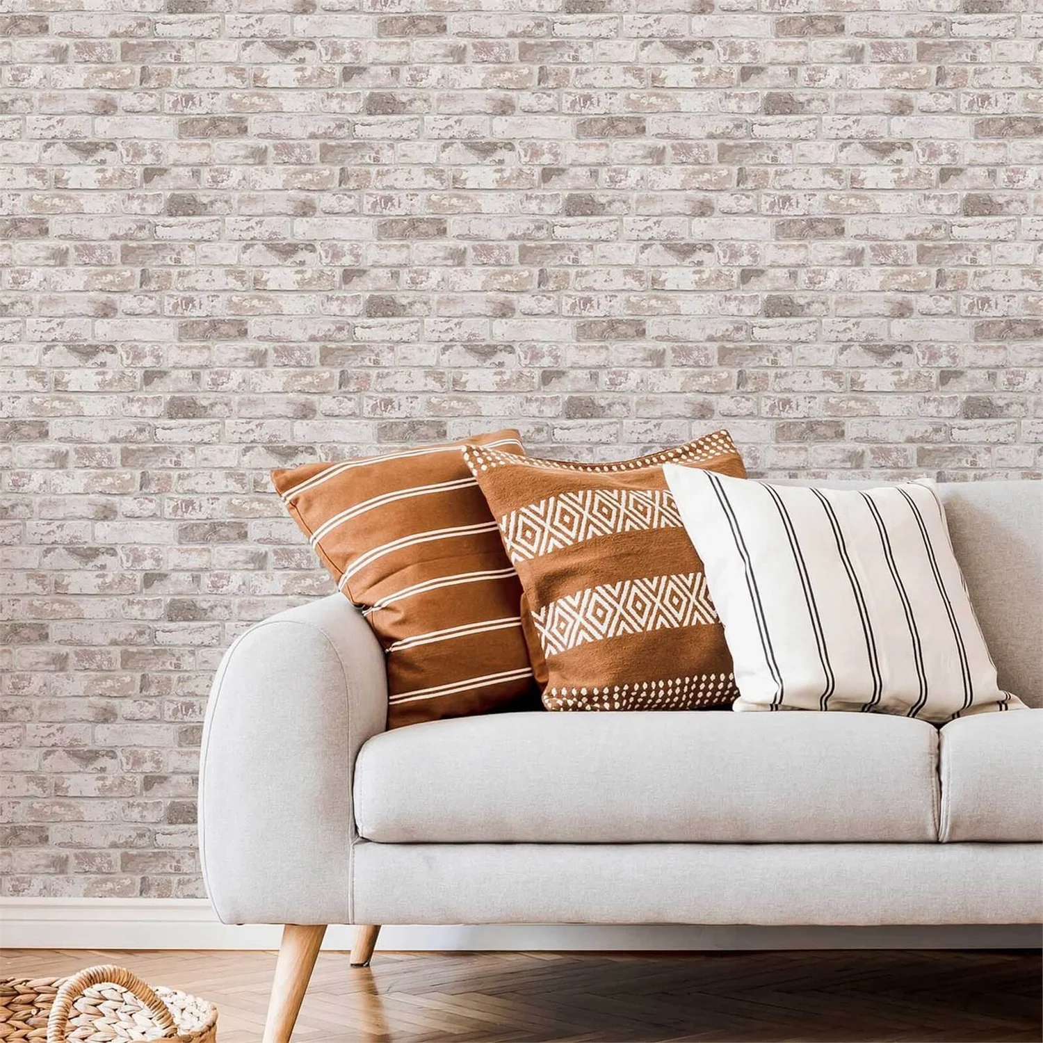 Fresco Distressed Brick Wallpaper - Pastel 4 Fresco Distressed Brick Wallpaper - Pastel - Image 2