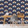Belgravia Decor Rainbow Navy Wallpaper (supporting NHS Charities) -Paint And Wallpaper Shop 12838493 2064831603686732