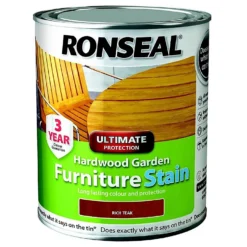 Ronseal Hardwood Garden Furniture Stain Rich Teak - 750ml