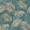 Grandeco Lounge Palm Teal Wallpaper -Paint And Wallpaper Shop 12839838 2094831945891368