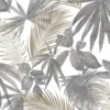 Grandeco Wild Palms Paste The Wall Wallpaper - Charcoal -Paint And Wallpaper Shop 12839846 1444831945768593