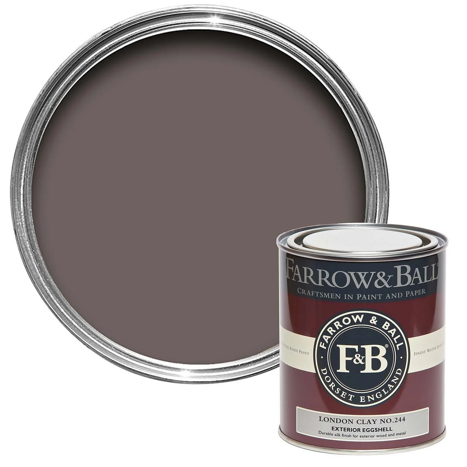 Farrow & Ball Exterior Eggshell Paint London Clay - 750ml 3 Farrow & Ball Exterior Eggshell Paint London Clay - 750ml