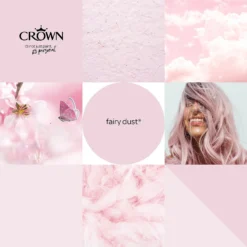 Crown Walls & Ceilings Matt Emulsion Paint Fairy Dust - 2.5L -Paint And Wallpaper Shop 12840405 2104969529356746