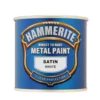 Hammerite White - Satin Exterior Metal Paint - 250ml -Paint And Wallpaper Shop 12840758 2114831589623407