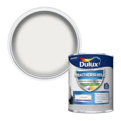 Dulux Weathershield Exterior Quick Dry Satin Paint Pure Brilliant White - 750ml
