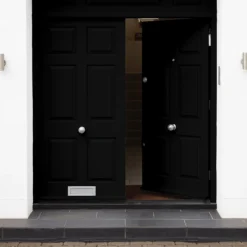 Sandtex® Exterior One Coat Gloss Paint Black - 2.5L -Paint And Wallpaper Shop 12842082 2124872086800608