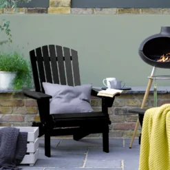 Sandtex® Exterior One Coat Gloss Paint Black - 2.5L -Paint And Wallpaper Shop 12842082 4764872086849289