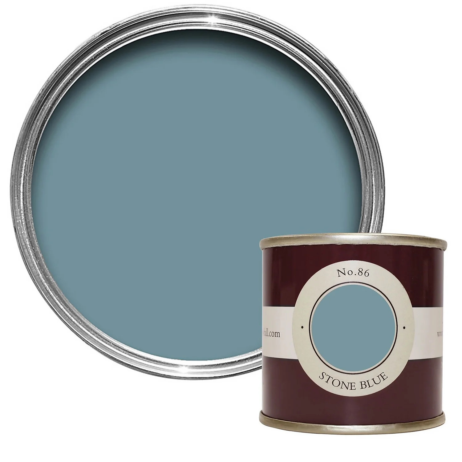 Farrow & Ball Estate Matt Emulsion Paint Stone Blue - Tester 100ml 3 Farrow & Ball Estate Matt Emulsion Paint Stone Blue - Tester 100ml