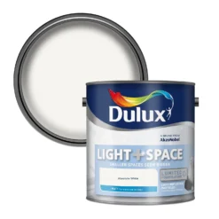 Dulux Light & Space Matt Emulsion Paint Absolute White - 2.5L
