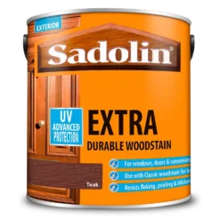 Sadolin Extra Durable Woodstain Teak - 2.5L -Paint And Wallpaper Shop 12842816 5154951407175113