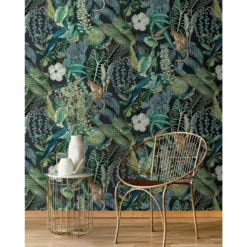 Grandecolife Jungle Fever Amazon Blue Wallpaper -Paint And Wallpaper Shop 12843898 3744875726603084