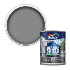 Dulux Weathershield Exterior Quick Dry Undercoat Dark Grey - 750ml