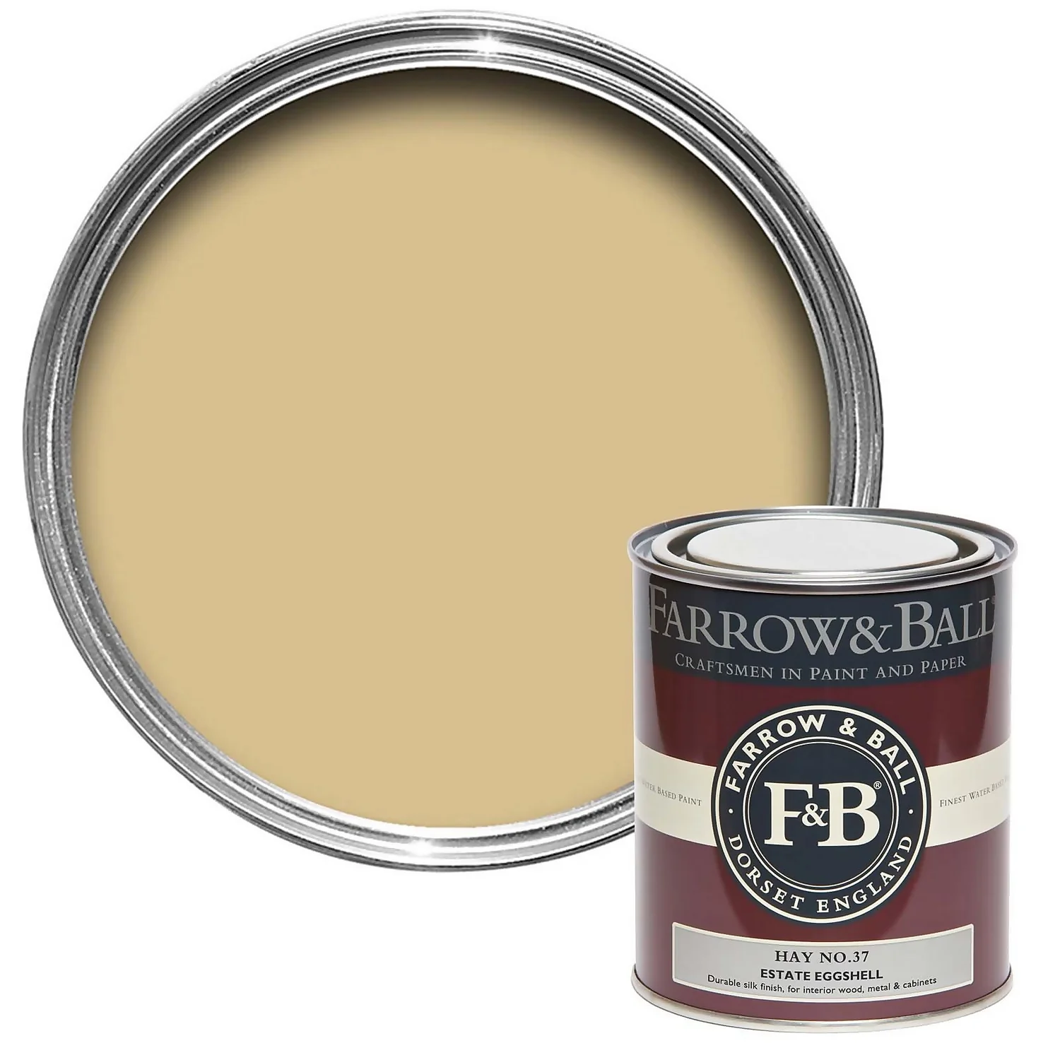 Farrow & Ball Estate Eggshell Hay - 750ml 3 Farrow & Ball Estate Eggshell Hay - 750ml