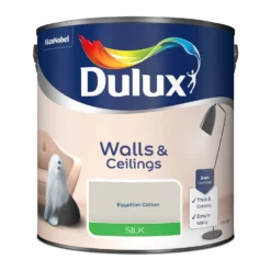 Dulux Silk Emulsion Paint Egyptian Cotton - 2.5L -Paint And Wallpaper Shop 12845512 9694833221322480