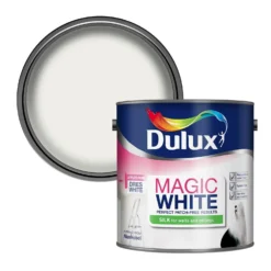 Dulux Magic Pure Silk Emulsion Paint Brilliant White - 2.5L