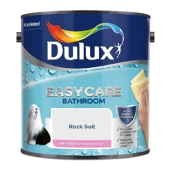Dulux Easycare Bathroom Rock Salt Soft Sheen Paint - 2.5L -Paint And Wallpaper Shop 12881508 1184843329243594