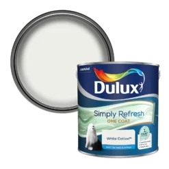 Dulux Simply Refresh One Coat Matt Emulsion Paint White Cotton - 2.5L