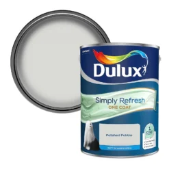 Dulux Simply Refresh One Coat Matt Emulsion Paint Polished Pebble - 5L