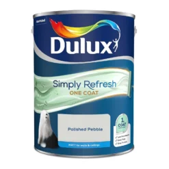 Dulux Simply Refresh One Coat Matt Emulsion Paint Polished Pebble - 5L -Paint And Wallpaper Shop 12881557 1604947771501207