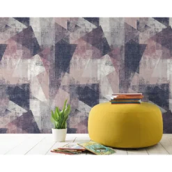 GrandecoLife Perspectives Vincent Pink/Purple Wallpaper -Paint And Wallpaper Shop 12881798 1044843755366366