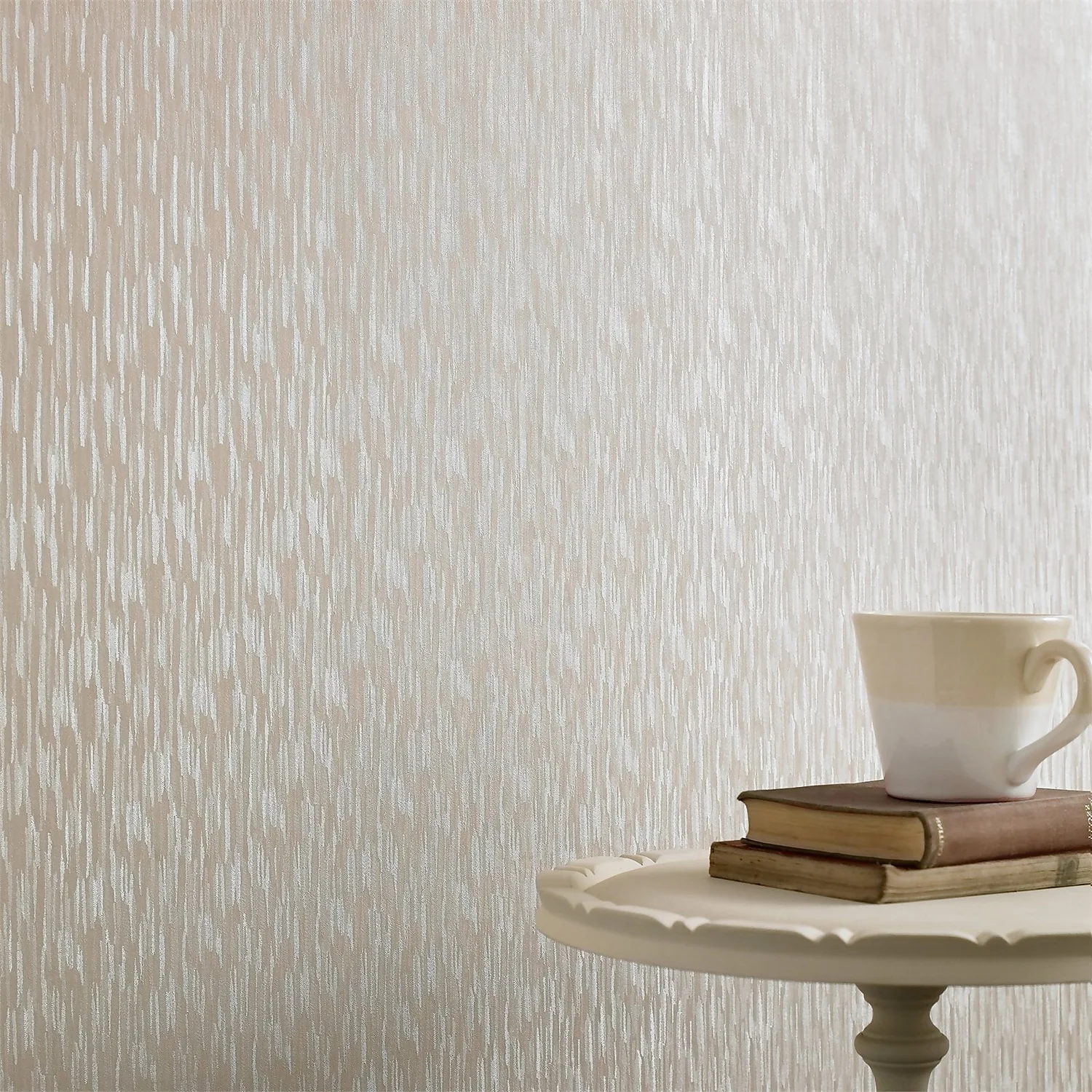 Superfresco Silken Stria Cream Shimmer Wallpaper 4 Superfresco Silken Stria Cream Shimmer Wallpaper - Image 2